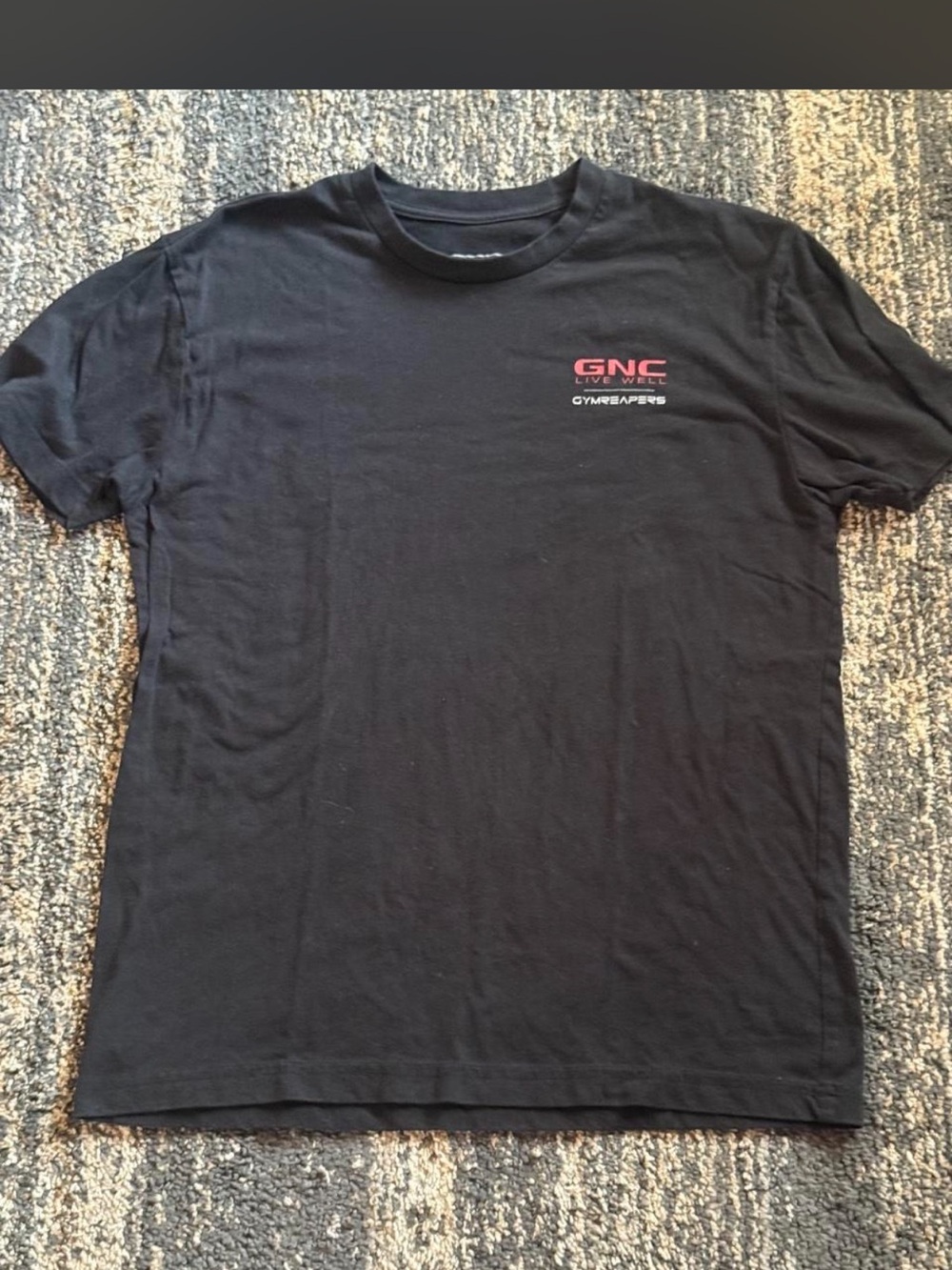 GNC Live Well Black Logo Short Sleeve Crewneck Tee